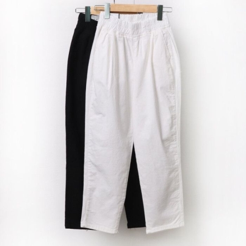 빅사이즈배기바지 A203L505 밴딩무지배기통팬츠 LO