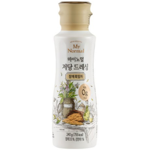 마이노멀 저당 드레싱 참깨흑임자 240g(1개)