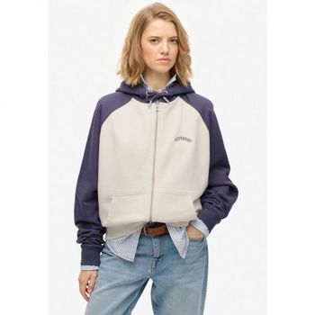 슈퍼드라이 Co 코 지퍼 업 스웨트셔츠 사막 뼈 오 마리너 네이비 7521710_이미지