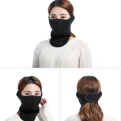 주닉스 극세사 방한마스크 넥워머 방한대 오토바이 스키 보드 용품 겨울 등산 낚시 레져 자전거 배달 라이더 마스크 귀마개 넥워머-블랙