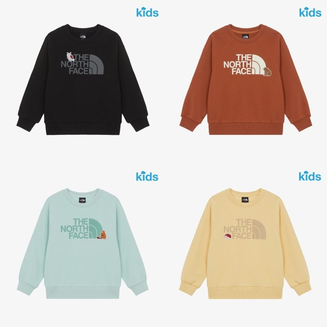 노스페이스키즈 NM5MR55 키즈 애니메이트 스웻셔츠 LE1222057692
