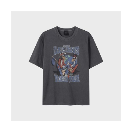 탑텐 공용 컴팩트 코튼 콜라보 반팔티 블랙 크로우스 MSF2TS3004