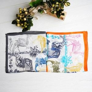 54정사각쁘띠 스카프애니멀세밀화 S21042