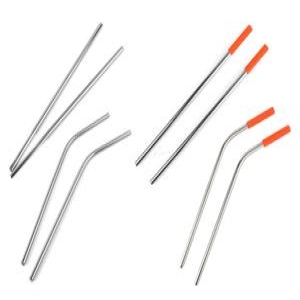 [불명] 미니미마켓 일자 스텐빨대 21.5cm+실리콘팁_이미지