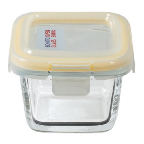 보니토 오븐글라스 밀폐용기 정사각 미니 160ml
