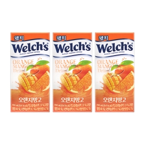  농심 웰치스 오렌지망고 드링크 190ml [30개]