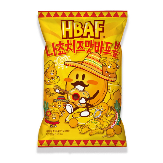 길림양행 HBAF 나쵸치즈맛 바프볼 130g (4개)_이미지