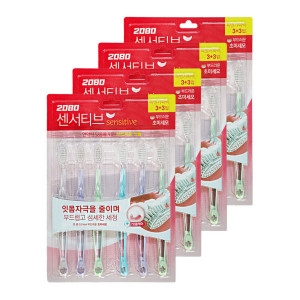 애경 2080 덴탈클리닉 센서티브 초미세모 칫솔 (24개)
