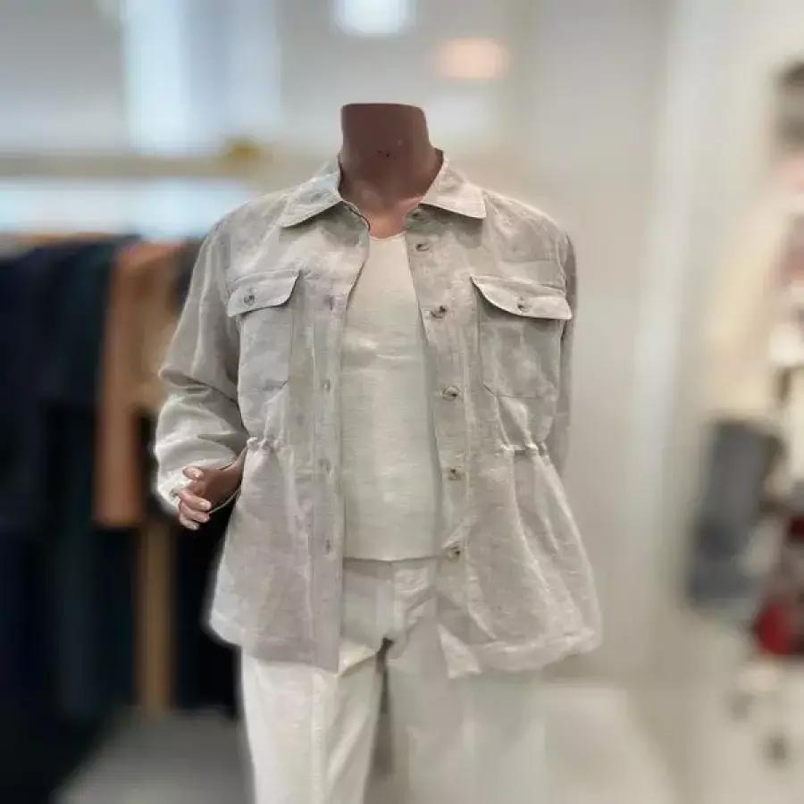 올앤선드리 세이브존06 린넨스트링카라자켓 A6M4JJ111_이미지