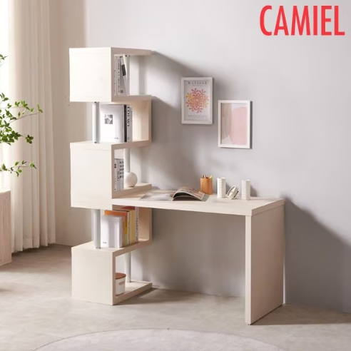 까미엘 비토 패턴 5단 소형 H형 책상