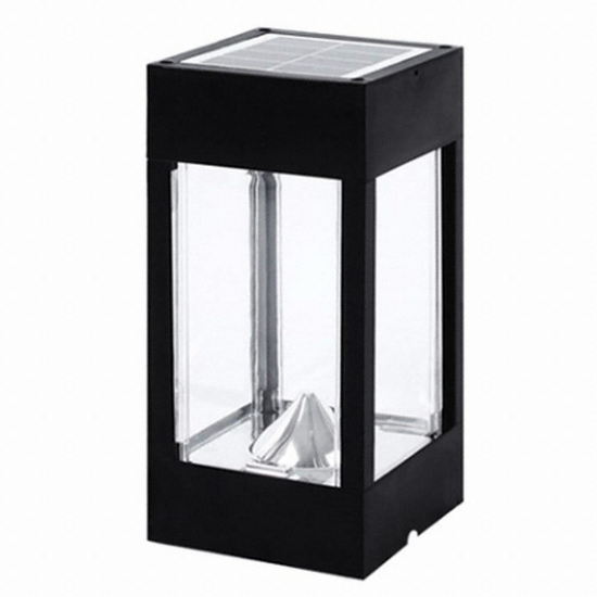 솔라라이트 LED 태양광 카페등 투명 데크형 10x10cm_이미지
