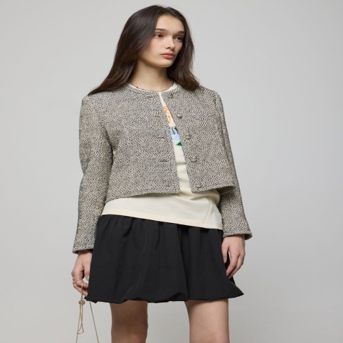 대현 듀엘 라운드넥 트위드 자켓 D252MSF037