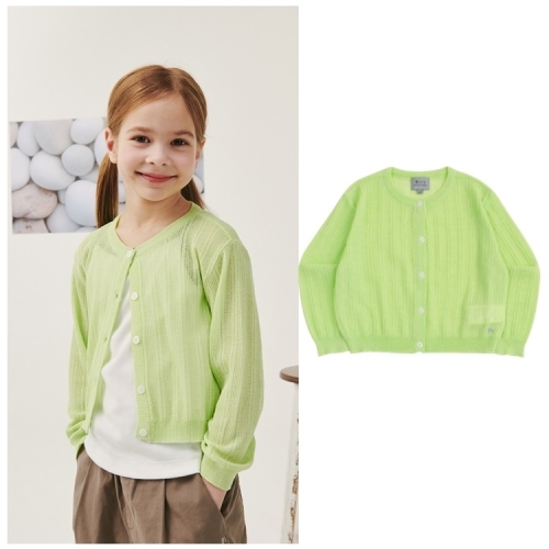 빈 그린 스카시 니트 가디건 (BY24CK01GN)