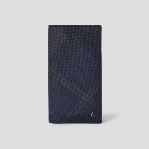 삼성물산 빈폴 남성 헤릿 전판 장지갑 네이비 BE61A3M00R