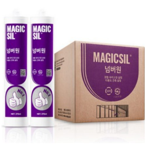 오성 매직씰 넘버원 무초산 실리콘 270ml이미지입니다. 누르면 해당 게시물로 새창이동합니다.