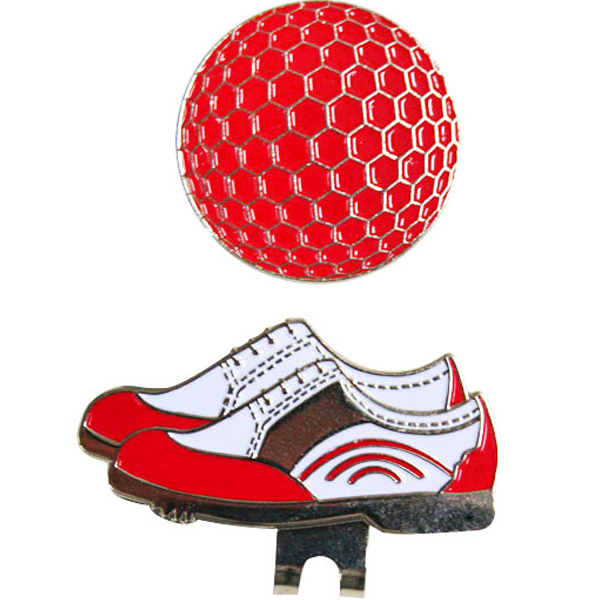 피스탑 자석 클립 볼마커 골프공+골프화 세트