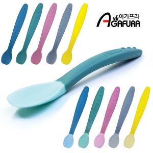 아가프라 온도감지 이유식 실리콘 스푼_이미지