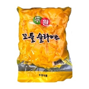두원 꼬들 슬라이스 단무지 1kg x 1팩_이미지