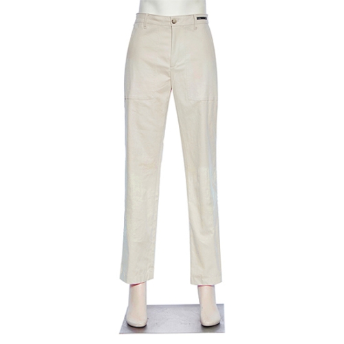 레노마 RPCMBP05A F W 아이보리베이지 세미와이드 면스판 캐주얼바지_이미지