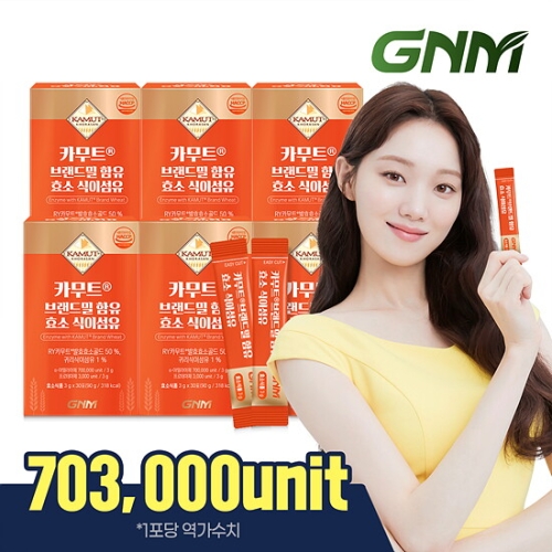 GNM자연의품격 카무트 브랜드밀 함유 효소 식이섬유 3g 30포 (6개)_이미지