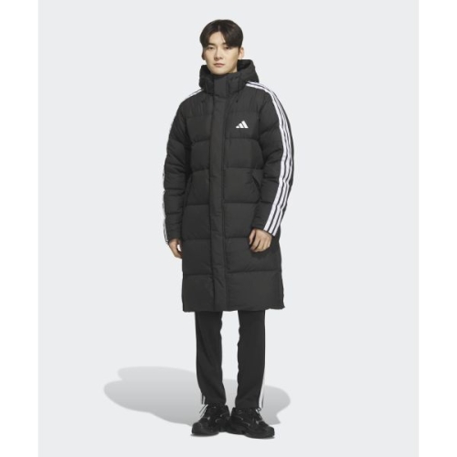 3S 스트라이프 롱 다운 코트 JZ8731 패딩점퍼