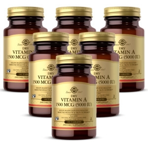 솔가 건조 비타민A 1500mcg (5000 IU) 100캡슐 (6개)_이미지