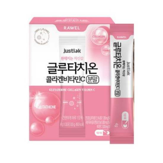 한국생활건강 로엘 글루타치온 콜라겐 비타민C 분말 30포 (2개)