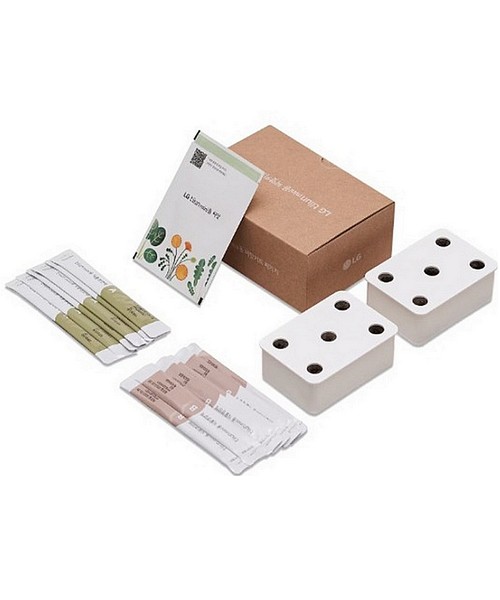 LG전자 틔운 미니 씨앗키트 패키지 임파첸스 분홍색_이미지