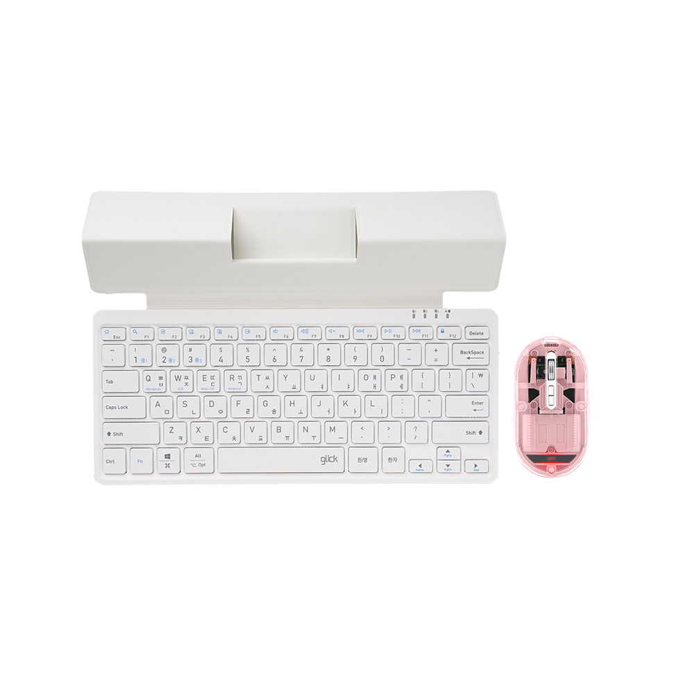 지클릭커 WMK354 무선 키보드 마우스 세트 (화이트)_이미지