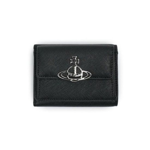 비비안웨스트우드 사피아노 가죽 플랩 반지갑_5115002UW L001N N401