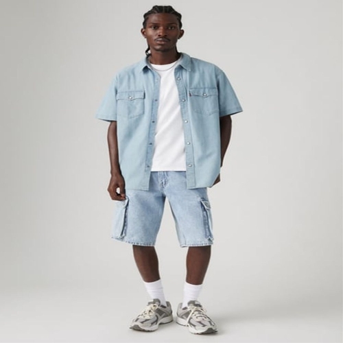 남성 478 BAGGY CARGO SHORTS 베기 카고 반바지_001GU0004