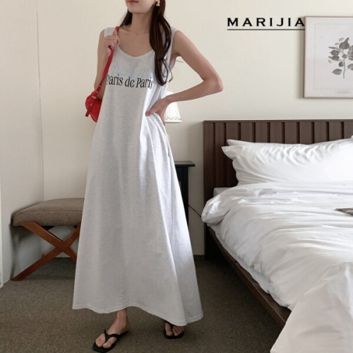 기타 패플 마리지아MARIJIA 파리스 맥시 슬리브리스 원피스_MOPB211