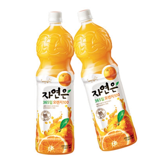 웅진식품 자연은 365일 오렌지100 1.5L (12개)_이미지