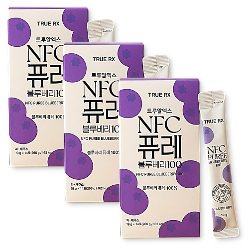 트루알엑스 NFC 퓨레 블루베리 100 19g 14포 (3개)_이미지