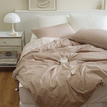 플로라 클린 순면 고밀도 60수 양면 이불커버 풀세트 (킹 K)_이미지