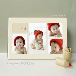 5분할 편집 하이크리스탈 사진액자 색보정 리터칭 인화료