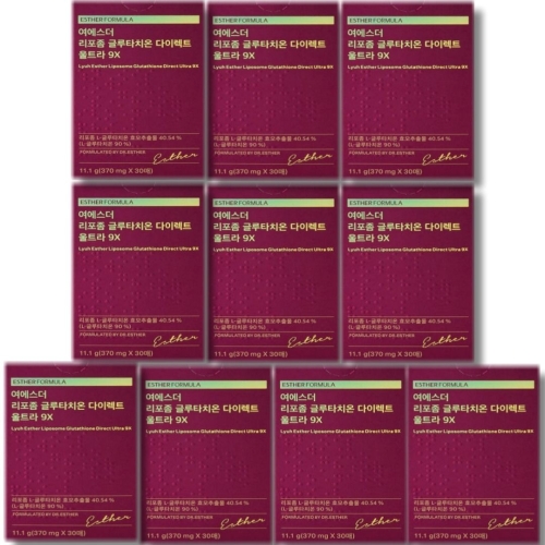 에스더포뮬러 여에스더 여에스더 리포좀 글루타치온 다이렉트 울트라 9X 30매 (10개)