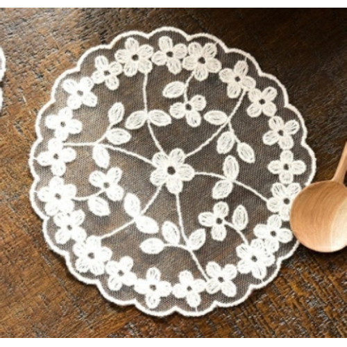 휴디자인 벨라이프 라일리 레이스 도일리 티코스터