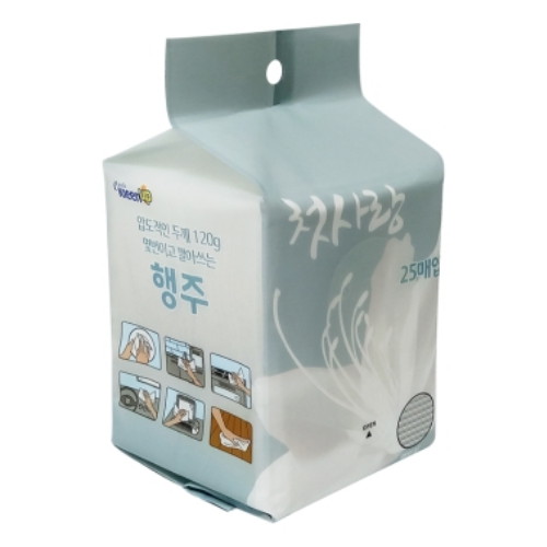 에파타클린업 압도적인두께 120gsm 첫사랑 위생 일회용행주 25매