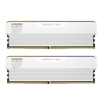 ESSENCORE KLEVV <b>DDR5</b>-6000 CL28 URBANE V RGB 화이트 패키지 서린
