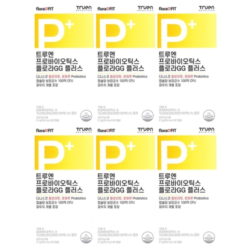 트루엔 프로바이오틱스 플로라GG 플러스 350mg 60캡슐 (6개)_이미지