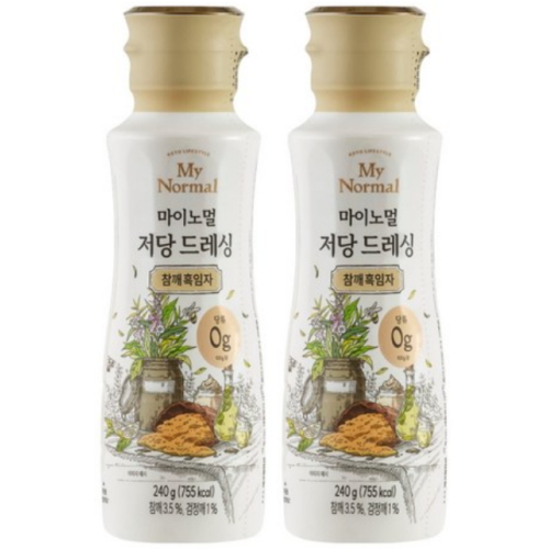 마이노멀 저당 드레싱 참깨흑임자 240g (2개)_이미지