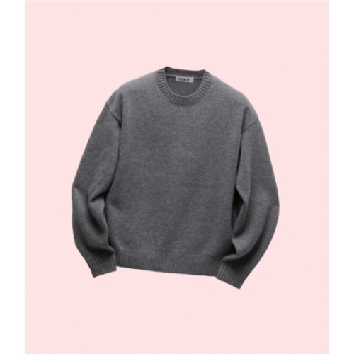 쿠어 울 크롭 크루넥 니트 니트티 스웨터 티셔츠 상의 멜란지그레이 CXF4KT17C MEG 4225696