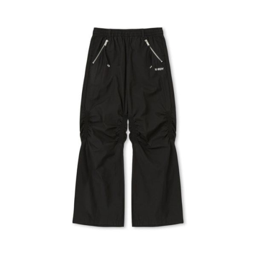 널디 NERDY 니 셔링 우븐 팬츠 블랙 566650