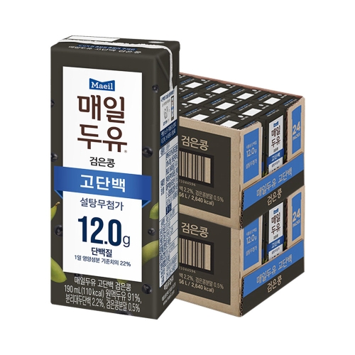 매일유업 매일두유 검은콩 고단백 190ml이미지입니다. 누르면 해당 게시물로 새창이동합니다.