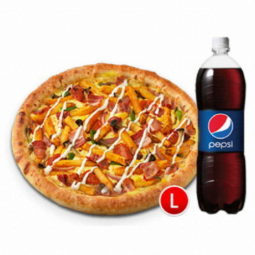 피자헛 피자헛 베이컨 포테이토 치즈크러스트L + 펩시 1.25L_이미지