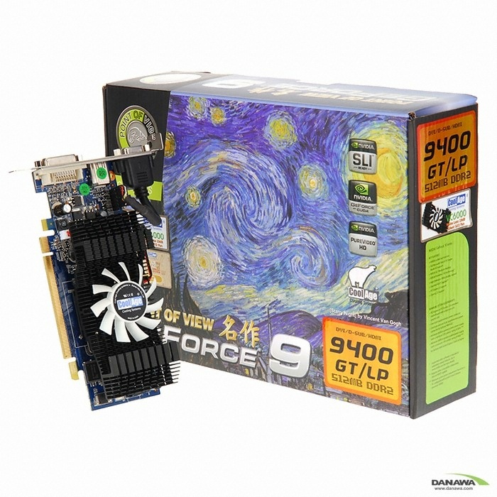 P.O.V 지포스 9400GT 名作(명작) 512MB LP VC6000_이미지