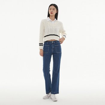 LAP 앞포켓 부츠컷 데님 팬츠 AP7DP162_DG