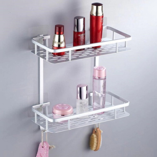 무타공 알루미늄 2단 선반