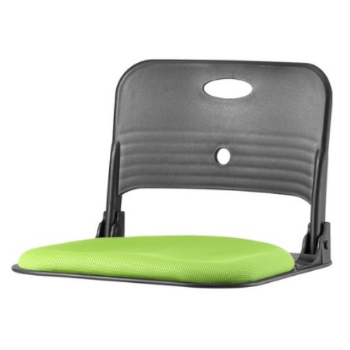 청심의자 폴더백 베이직 블랙바디 좌식의자 (메쉬좌판,2개)_이미지